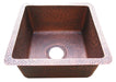 Square Custom Copper Bar Sink Copper Tailor