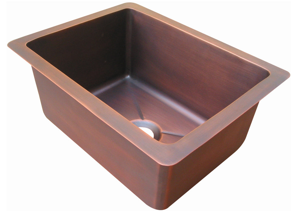 Custom Copper Prep Sink,Rectangular Copper Tailor