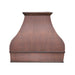 Natural Hammered Copper Custom Range Hood Bell Shape