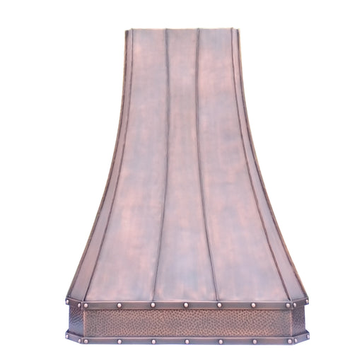 Custom Antique Copper Kitchen Hood