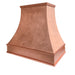 Curved Copper Hood for Kitchen Natural Patina