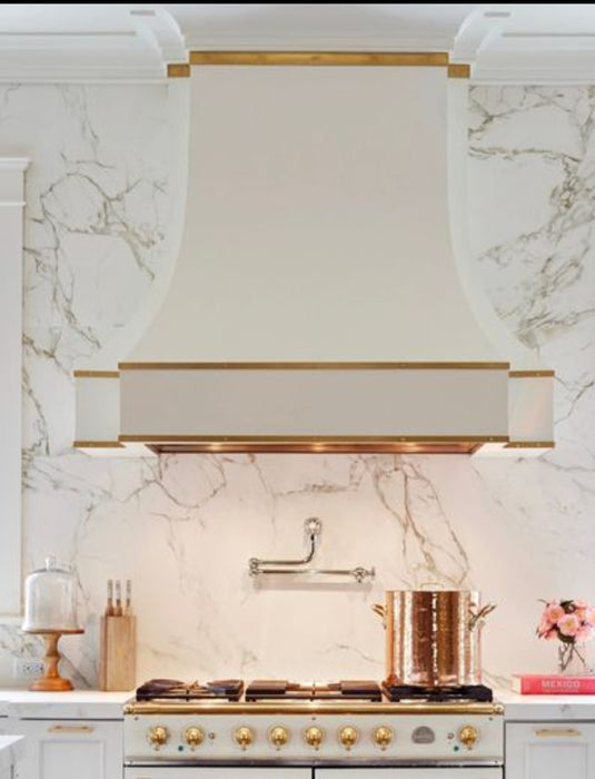 RHM Stainless Steel Custom Range Hood H33-C4BTR-YZ for Carole