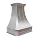Custom Stainless Steel Range Hood with Copper Straps
