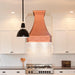 Natural copper kitchen hood